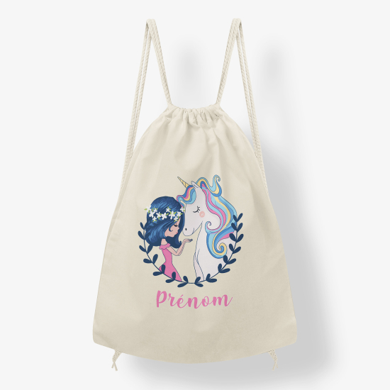 Sac à dos cordon - Licorne