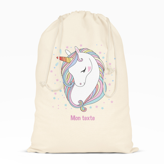 Sac à ficelles - Belle licorne