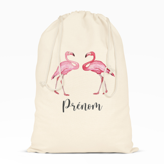 Sac à ficelles - Flamants roses