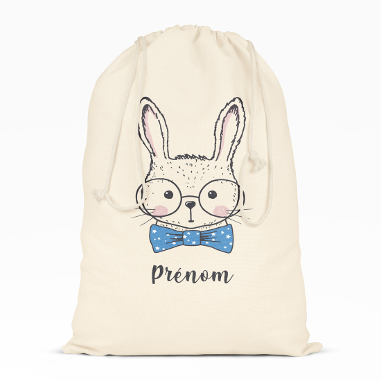 Sac à ficelles - Lapin à lunettes