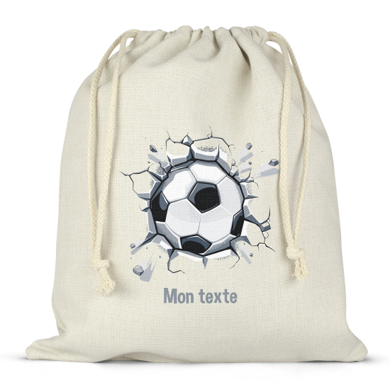 Sac à ficelles personnalisé - Ballon football