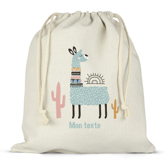 Sac à ficelles personnalisé - Lama