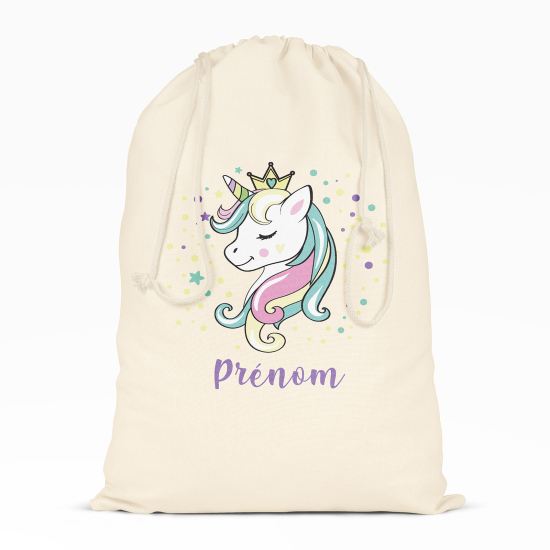 Sac à ficelles - Princesse licorne