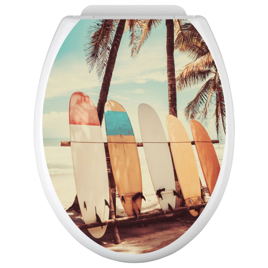 Stickers Abattant WC - Planches de Surf