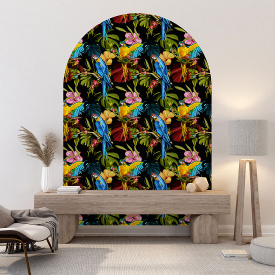 Stickers Arche - Motif tropical