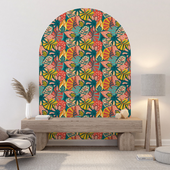 Stickers Arche - Motif tropical