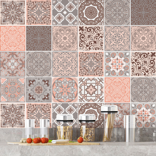 Stickers carrelage - Motif carreaux de ciment