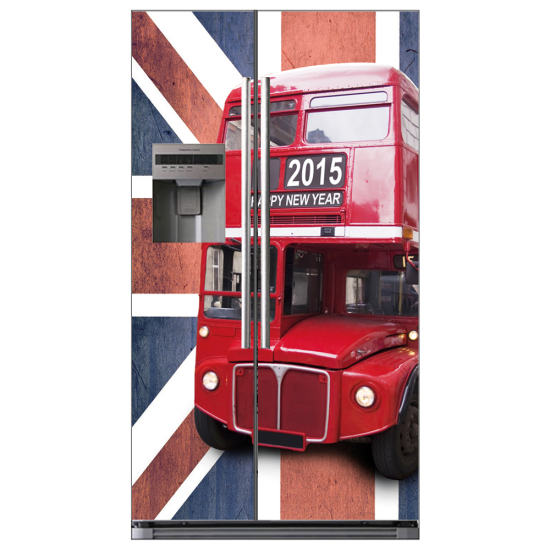 Stickers Frigo Américain - Bus anglais