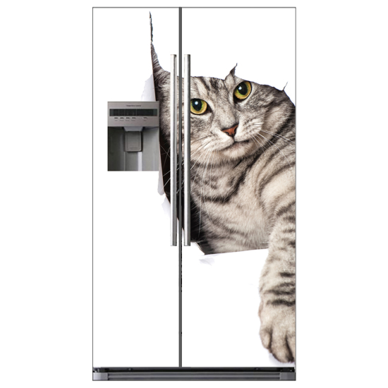 Stickers Frigo Américain - Chat