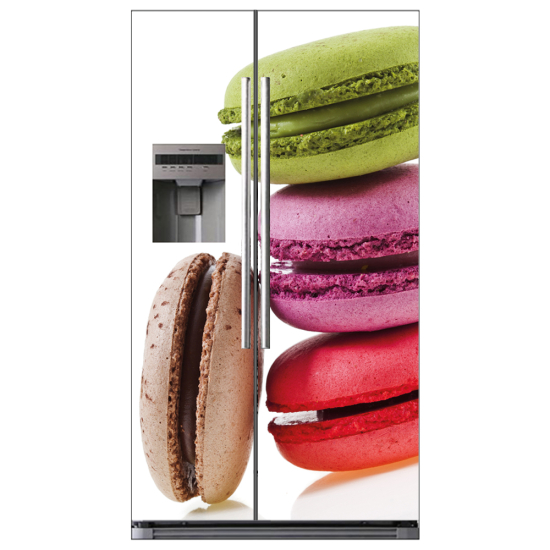 Stickers Frigo Américain - Macarons