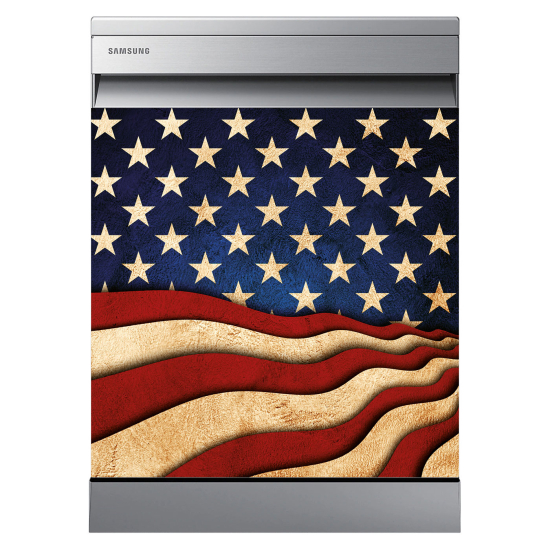 Stickers Lave vaisselle - Drapeau USA