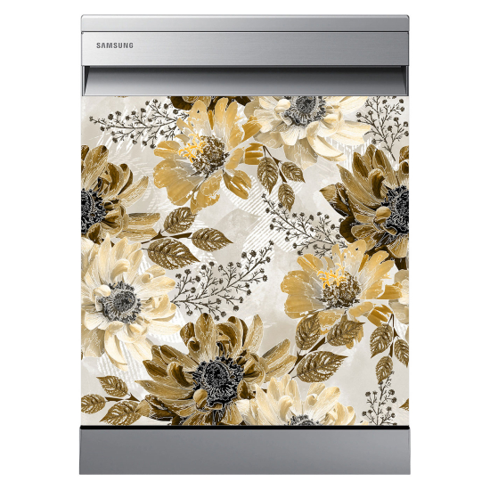 Stickers Lave vaisselle - Fleurs