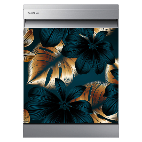 Stickers Lave vaisselle - Fleurs tropicales