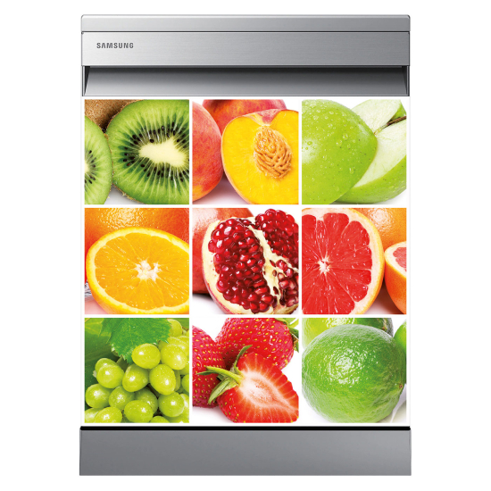 Stickers Lave vaisselle - Fruits