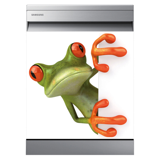 Stickers Lave vaisselle - Grenouille