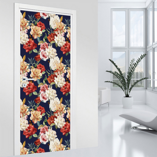 Stickers pour porte - Fleurs