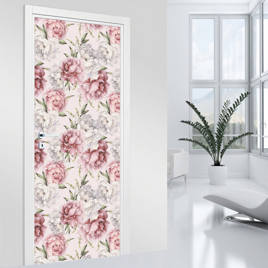 Stickers pour porte - Fleurs