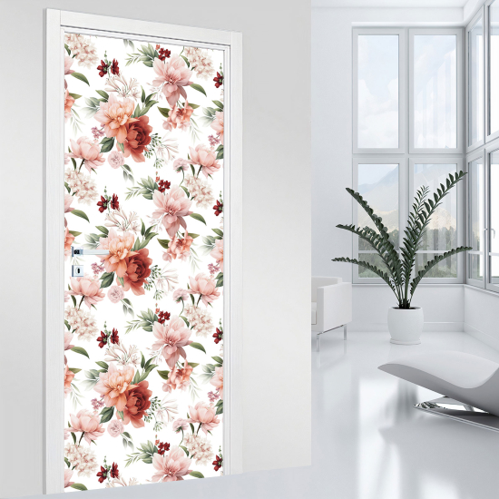 Stickers pour porte - Fleurs