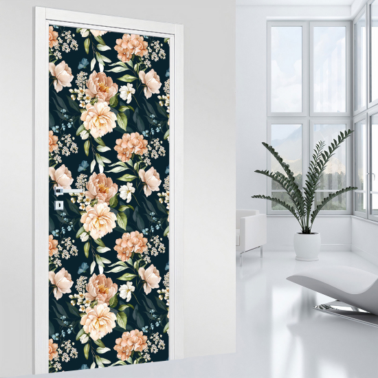 Stickers pour porte - Fleurs