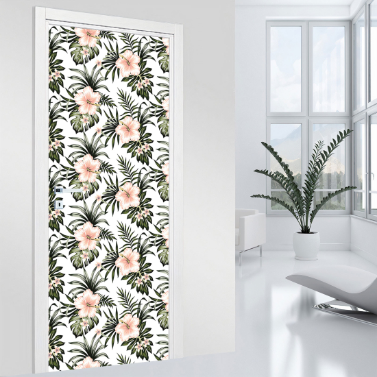 Stickers pour porte - Fleurs