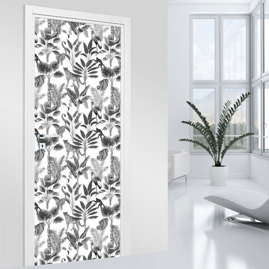 Stickers pour porte - Jungle