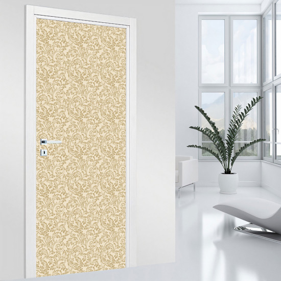 Stickers pour porte - Motif baroque