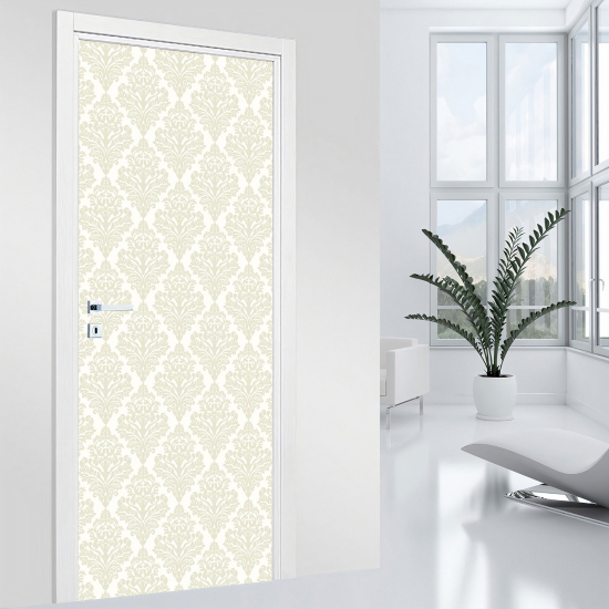 Stickers pour porte - Motif baroque