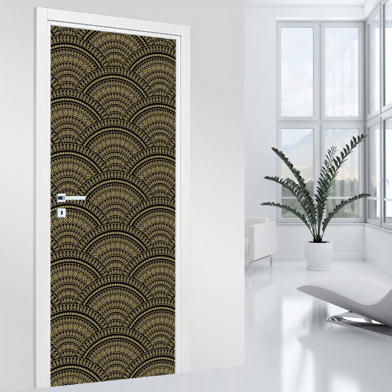 Stickers pour porte - Motif Oriental