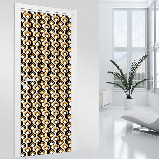 Stickers pour porte - Motif Oriental