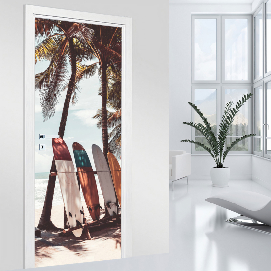 Stickers pour porte - Planches de surf