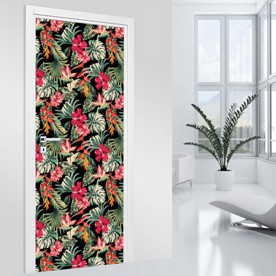 Stickers pour porte - Tropical