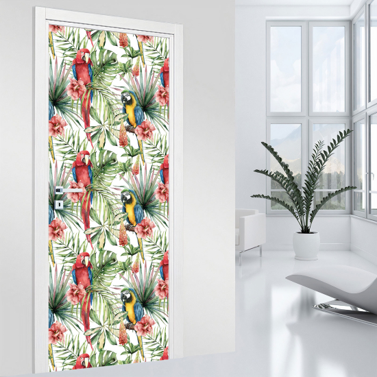 Stickers pour porte - Tropical