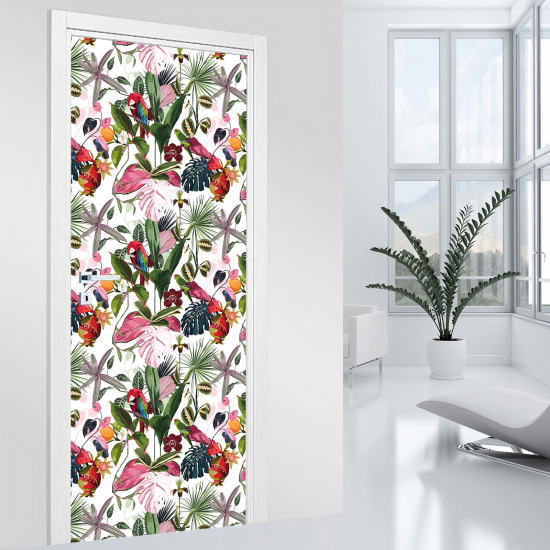 Stickers pour porte - Tropical