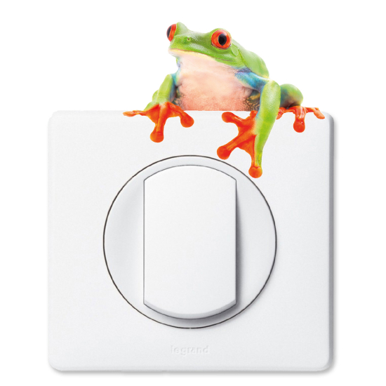 Stickers prises et interrupteurs - Grenouille