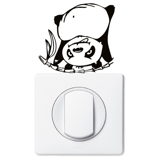 Stickers prises et interrupteurs - Panda