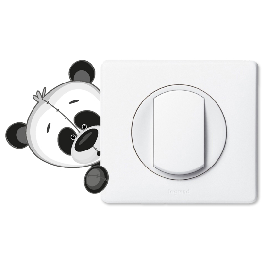 Stickers prises et interrupteurs - Panda