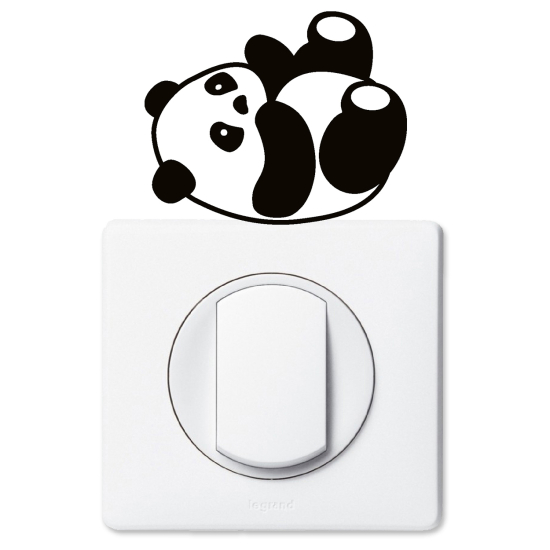 Stickers prises et interrupteurs - Panda