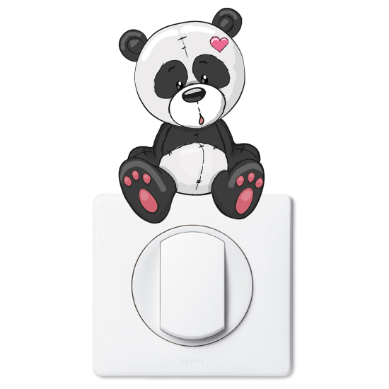 Stickers prises et interrupteurs - Panda