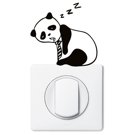 Stickers prises et interrupteurs - Panda