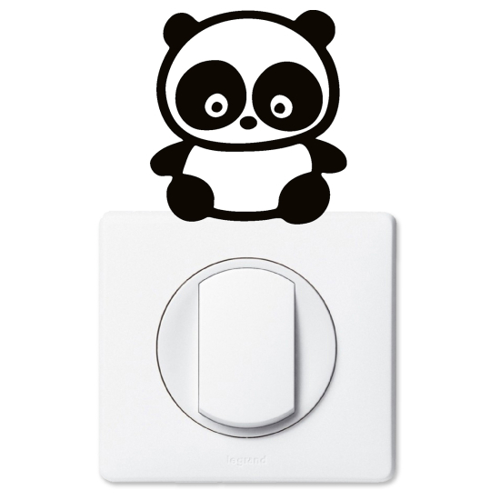 Stickers prises et interrupteurs - Panda