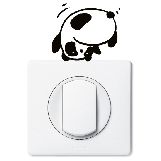 Stickers prises et interrupteurs - Panda