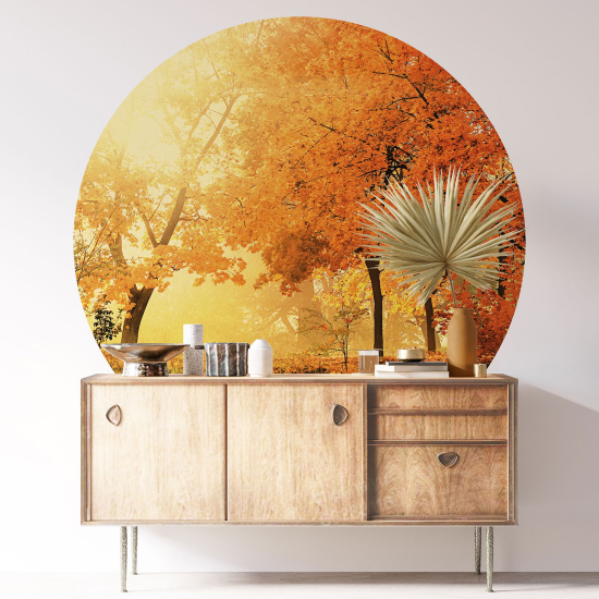 Stickers rond / cercle - Automne