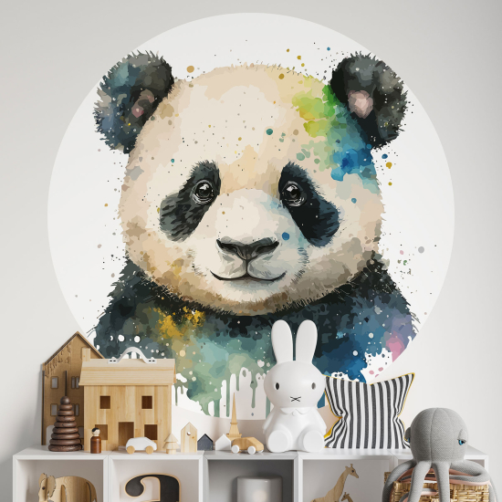 Stickers rond / cercle Enfants - Panda