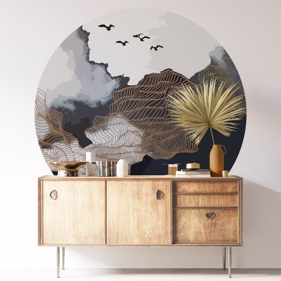 Stickers rond / cercle - Paysage Design