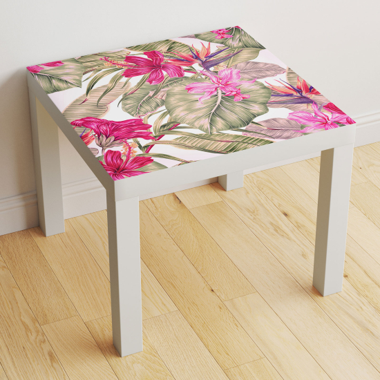 Stickers Table - Fleurs tropicales