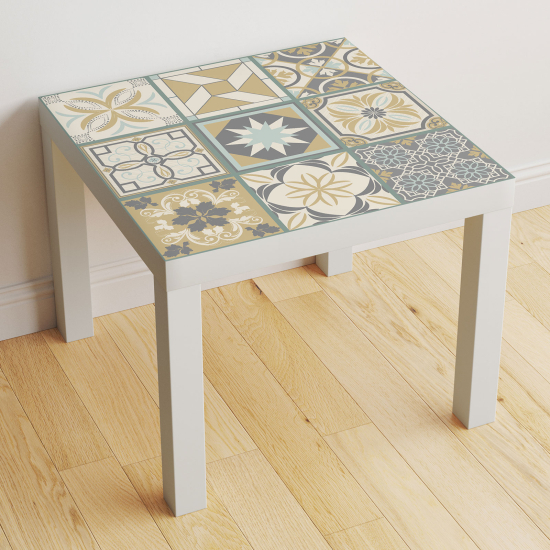 Stickers Table - Motif Carreaux de ciment