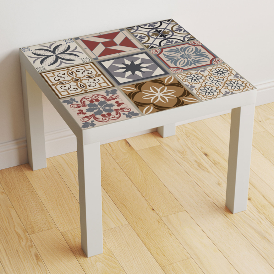 Stickers Table - Motif Carreaux de ciment