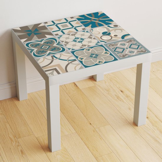 Stickers Table - Motif Carreaux de ciment