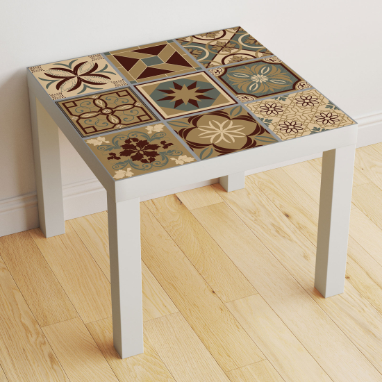 Stickers Table - Motif Carreaux de ciment