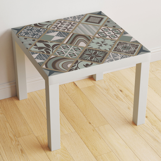 Stickers Table - Motif Carreaux de ciment